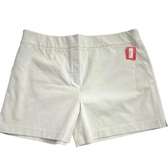 SPANX On The Go Polished 6” White Stretch High Rise Shorts Size XL NWT - Picture 11 of 16